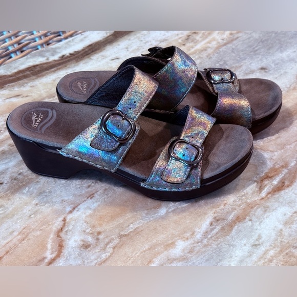 Women’s DANSKO Sophie wedge clog sandals- Size 40 - Picture 2 of 9